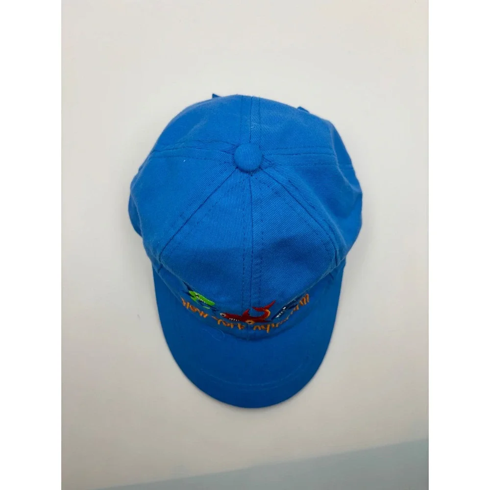 Jacobson Hat New York Aquarium Shark Embroidered Blue Cotton Baseball Cap Tots